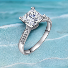 Load image into Gallery viewer, 1.5 ct. Solitaire Princess Brilliant Cut Simulated Diamond Ring