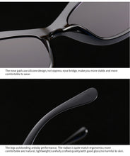 Load image into Gallery viewer, MariaKinz Sunglasses: Versa Jewel Leopard Brown Purple Gradient Lens, Oversized Cat Eye

